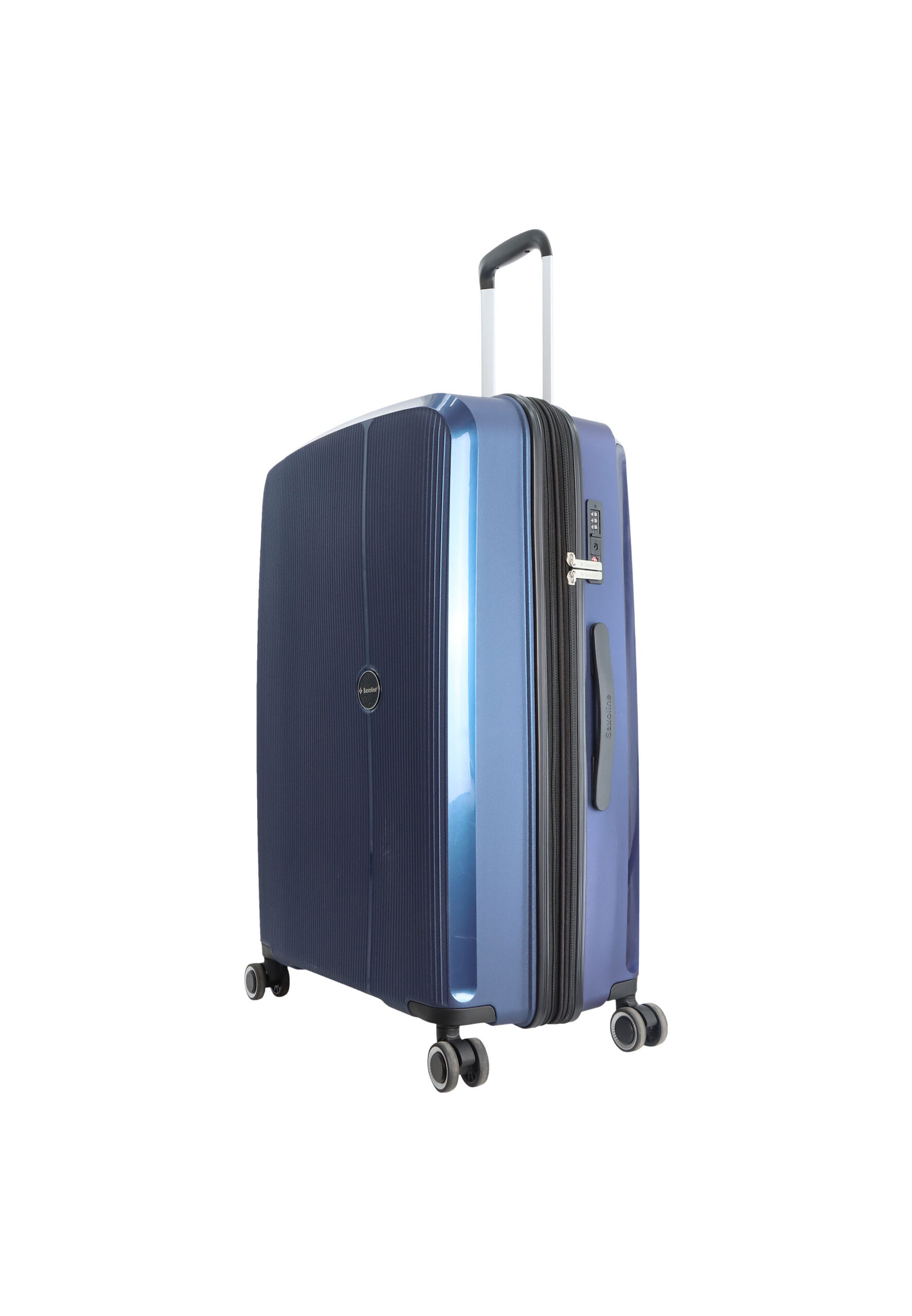 Saxoline Holiday Express Large Suitcase Navy Blue 106L - Navitor